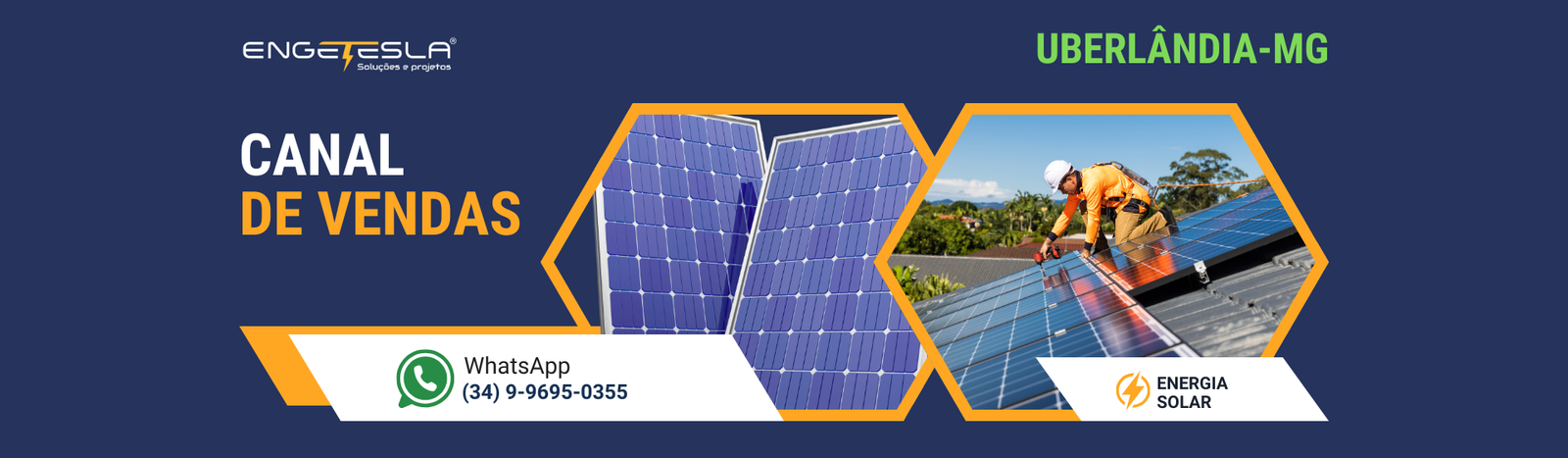 A Engetesla atua com projetos e instalação de energia solar em Uberlândia/MG, oferecendo soluções eficientes e personalizadas para residências, comércios e indústrias.
